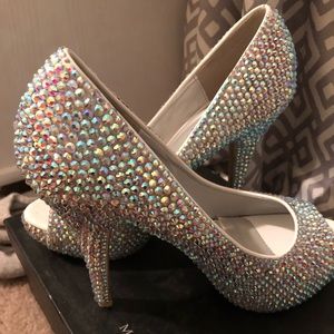 Heels made with Swarvaski crystals